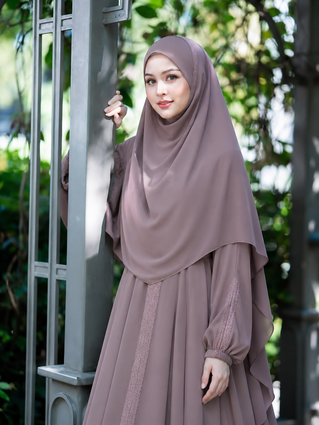Front Open Abaya - Navy