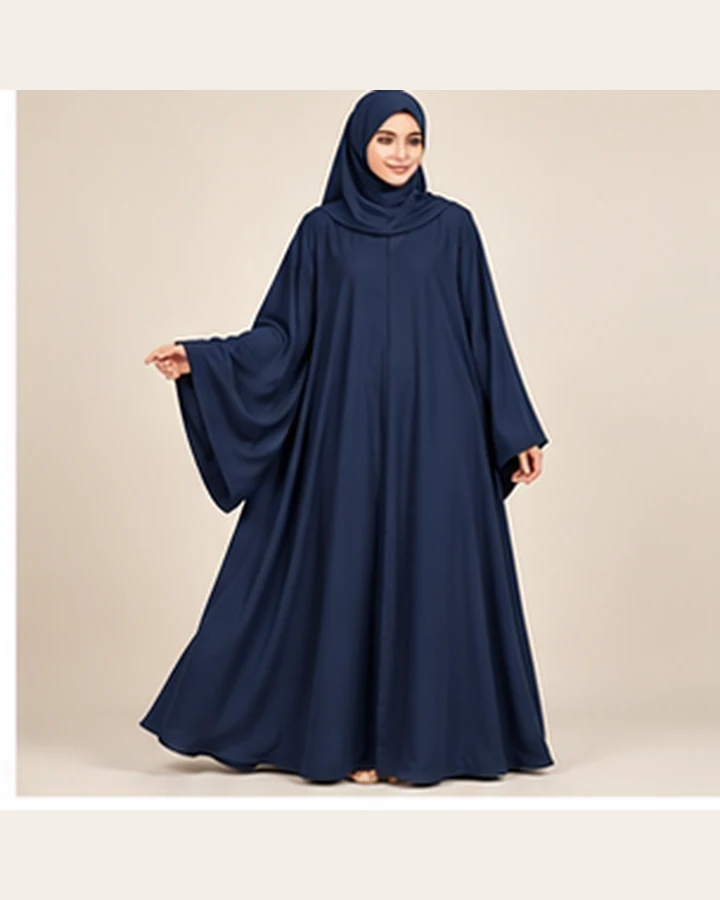 Front Open Abaya – Black 004